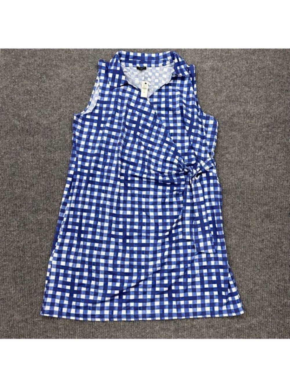 Talbots Effortless Jersey Kelley Vneck Shift Dress Gingham Womens Size 3x NEW